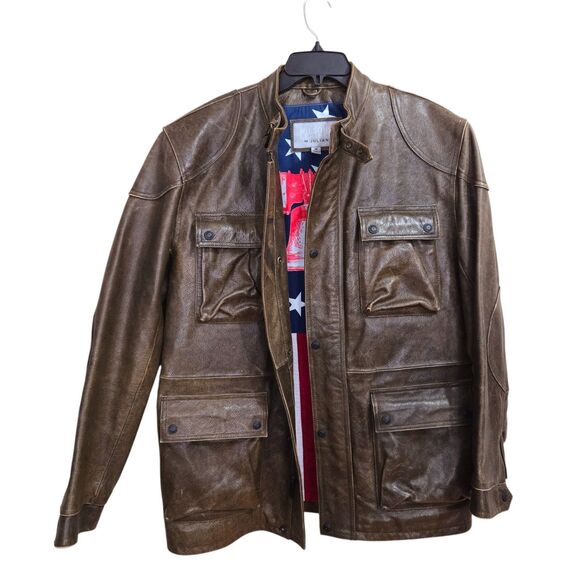 Wilsons M. Julian Mens M Dean Winchester Supernatural Leather Jacket Coat Moto - Picture 1 of 15